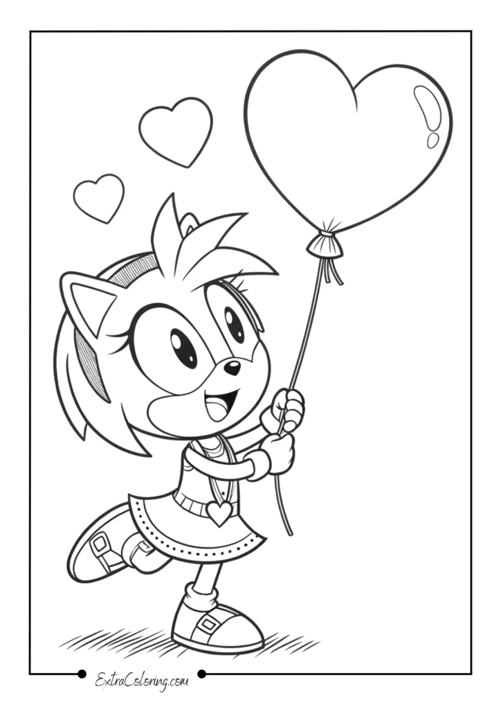 Amy Rose with Balloon
