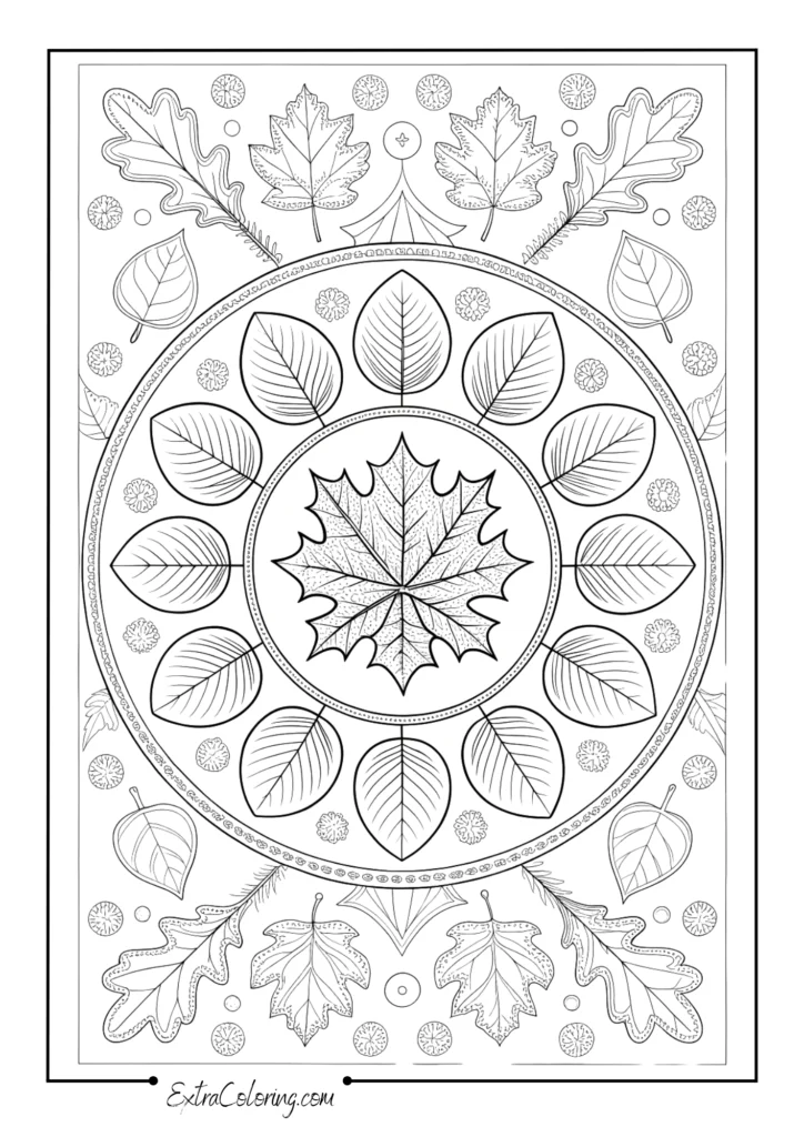 Autumn Leaves Mandala