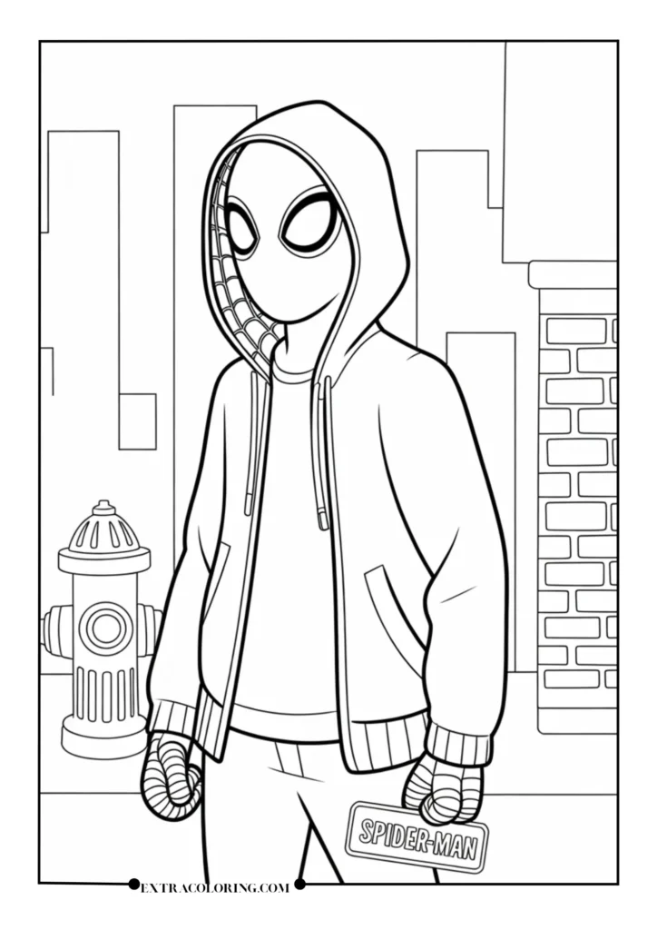Casual Miles Morales with Hoodie and Mask Half-On_converted