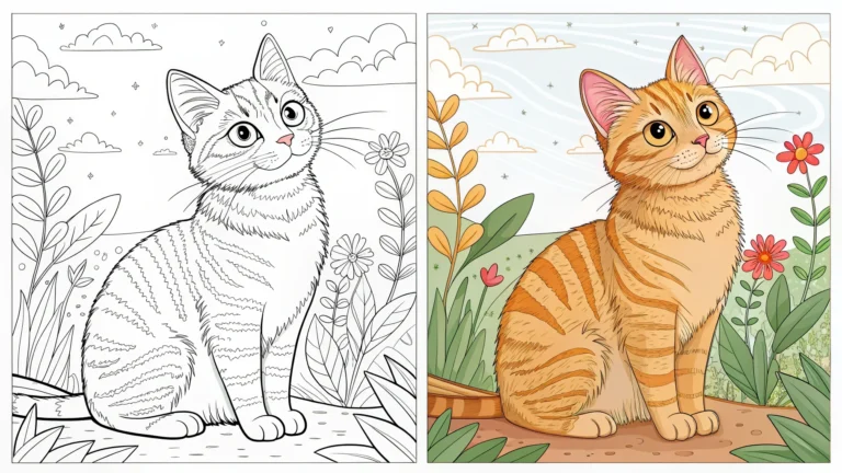 Cat Coloring Pages