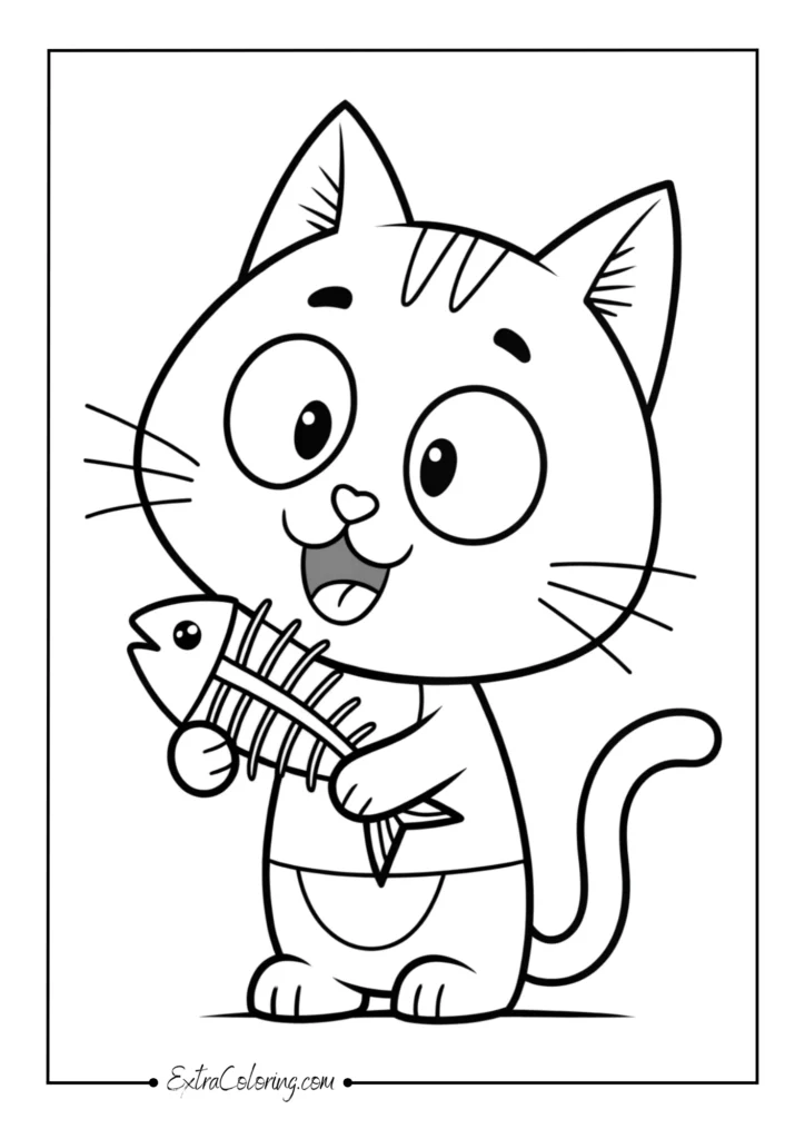 Cat with Fishbone