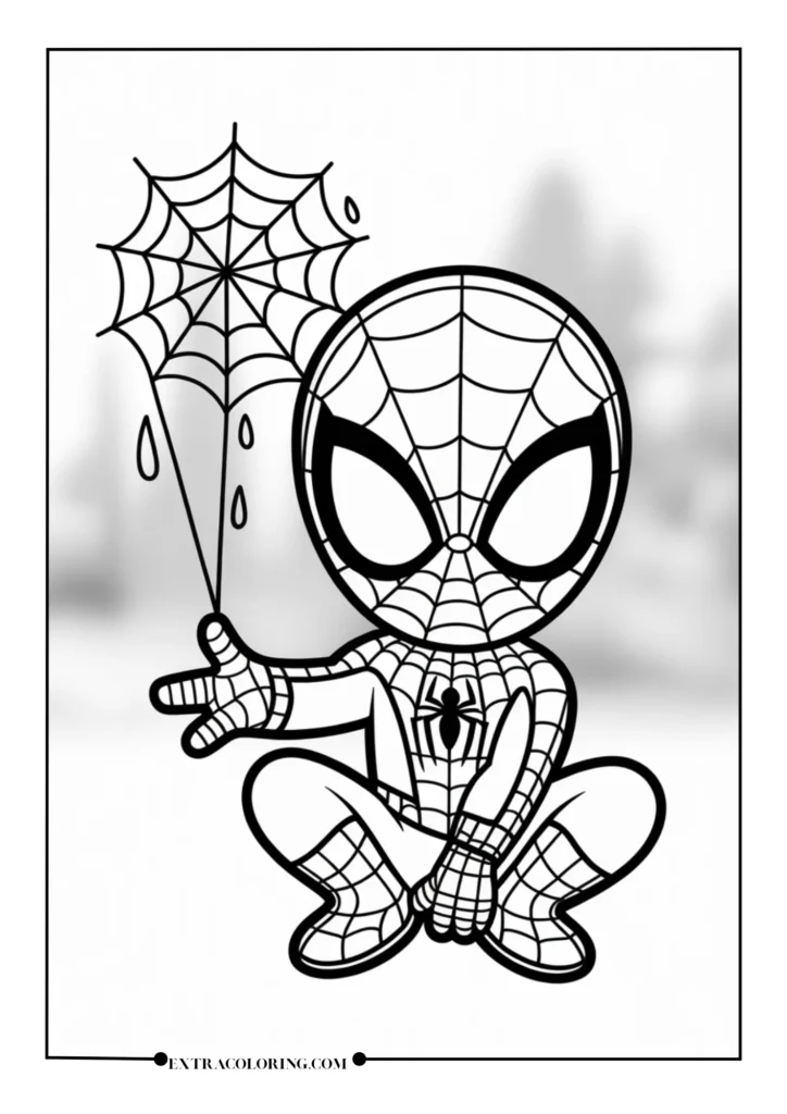 Chibi-Style Spider-Man Sitting Peacefully_converted