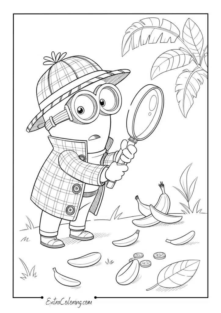 Detective Minion with Magnifying Glass