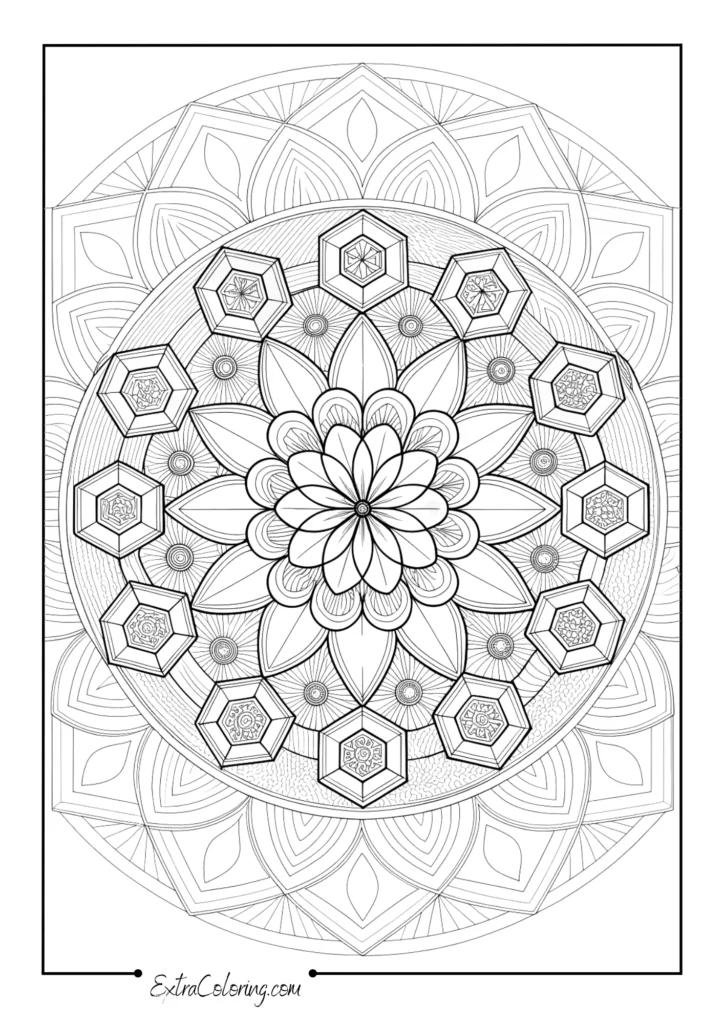 Isometric Perspective Mandala