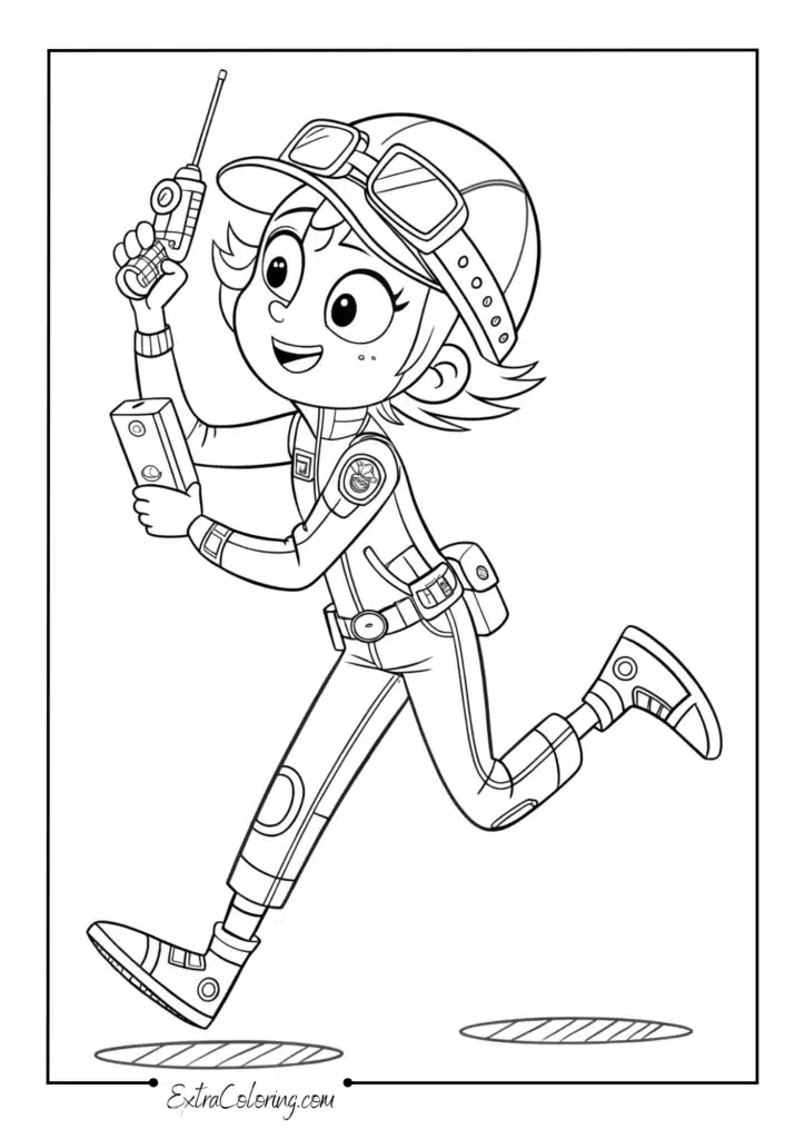 Lucy Wilde in Action Pose