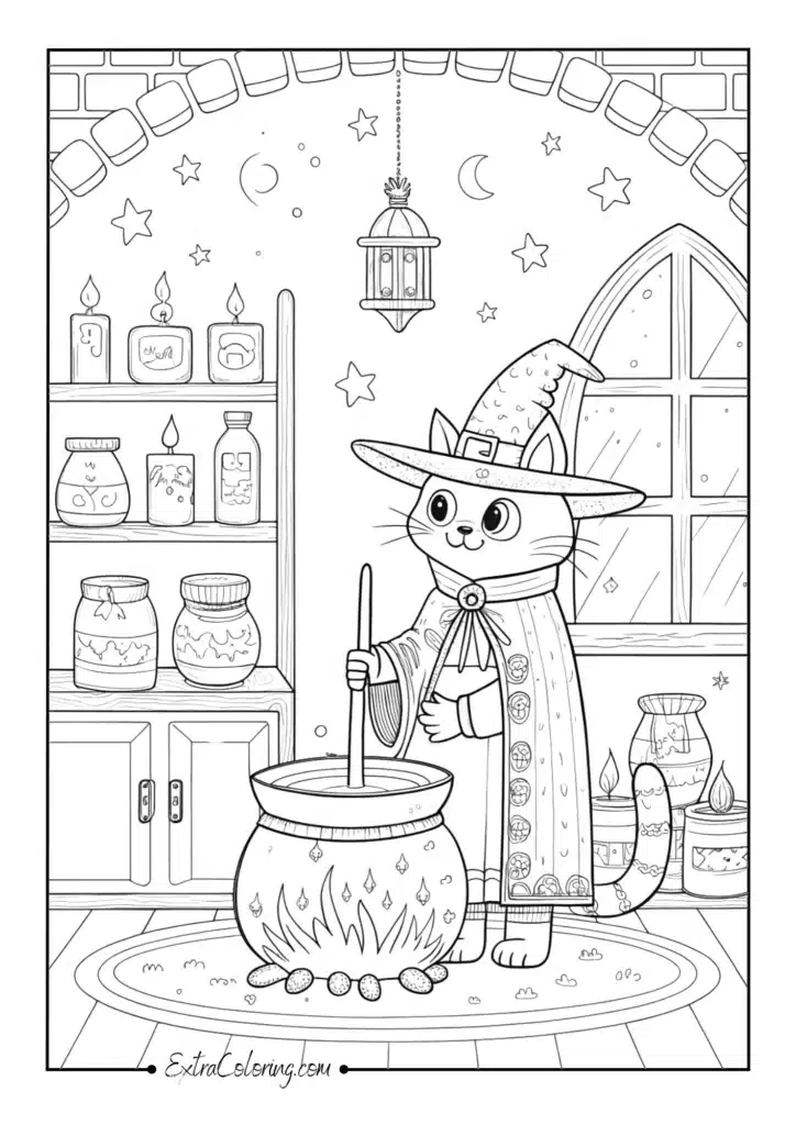 Magical Cat Potion Desk