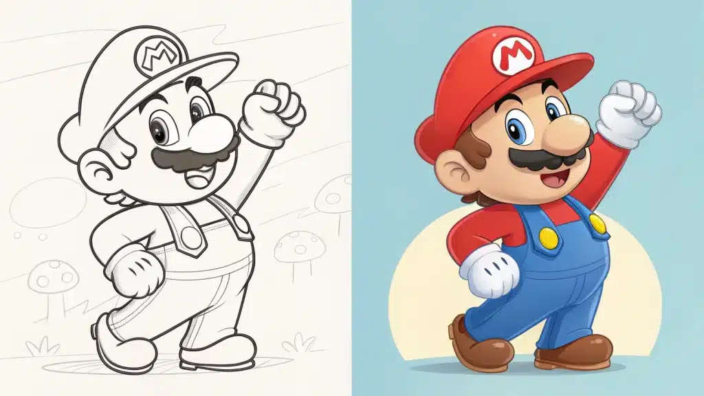 Mario Coloring pages