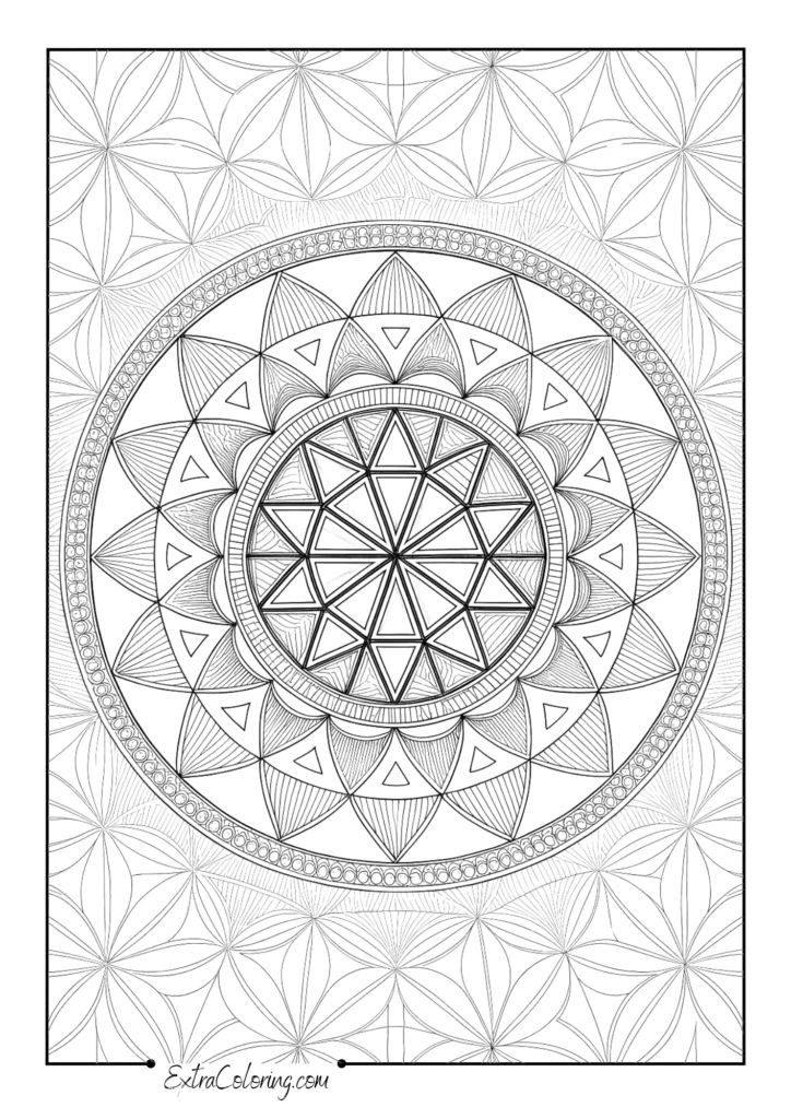 Minimalist Triangle Mandala