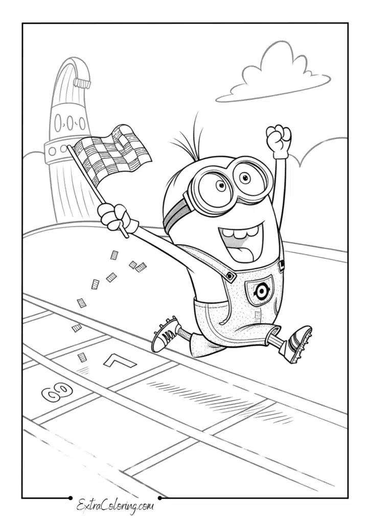 Minion on Race Track