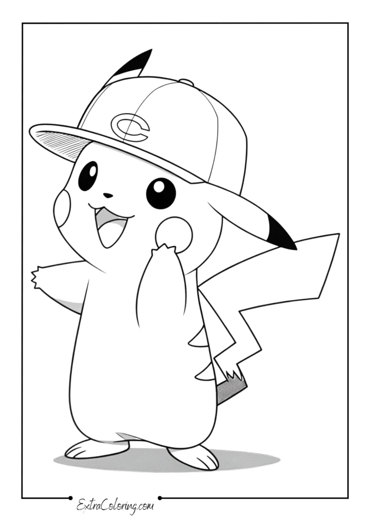 Pikachu Wearing a Hat
