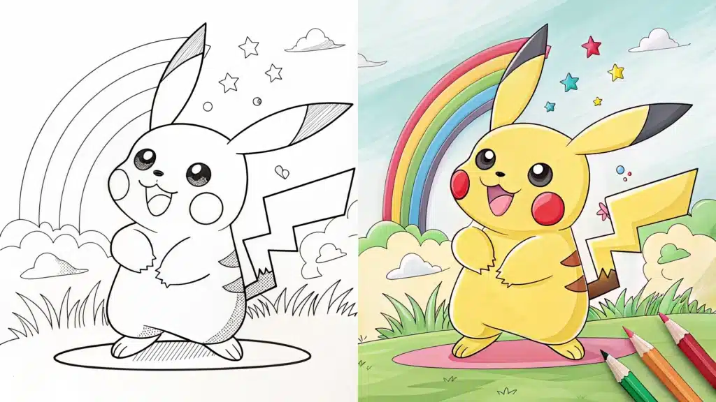 Pikatchu Coloring Pages