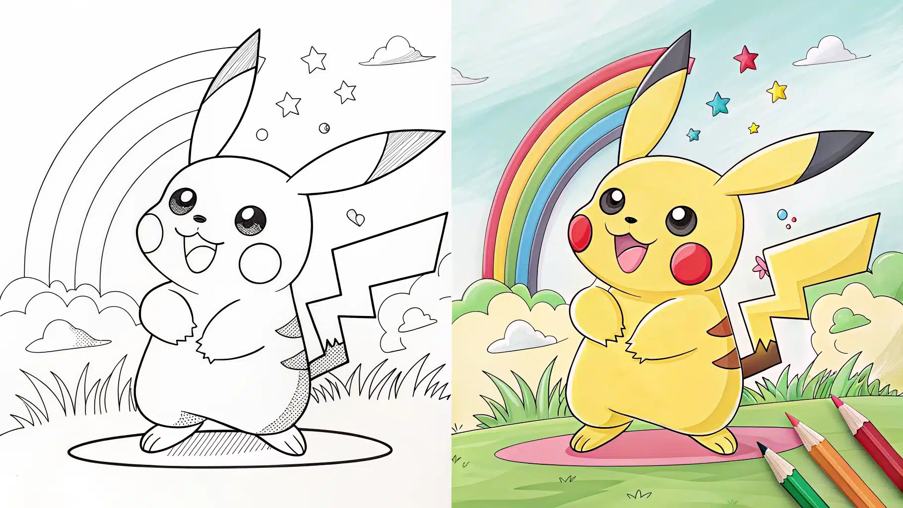 Pikatchu Coloring Pages