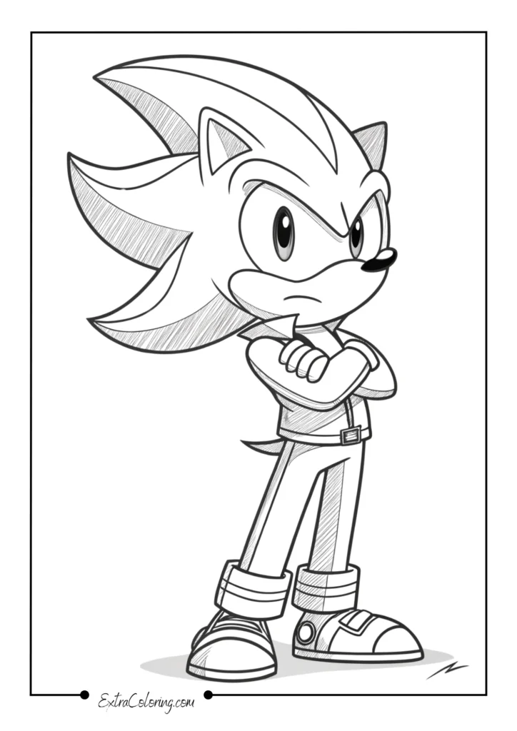 Shadow the Hedgehog Arms Crossed