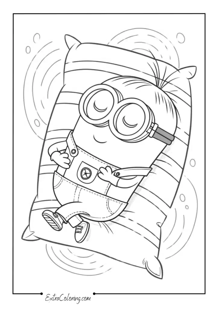Sleepy Minion with Pillow