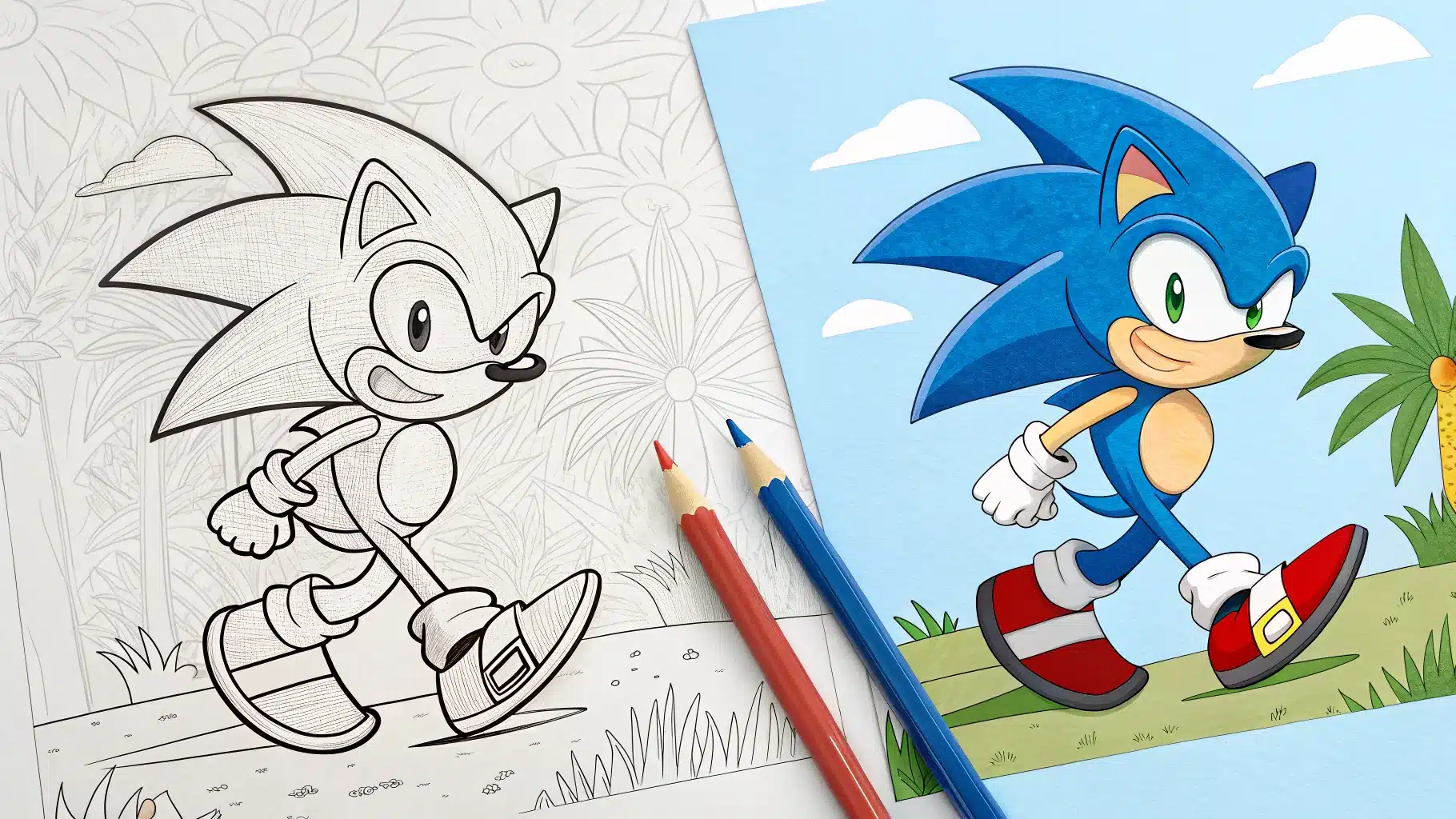 Sonic Coloring Pages