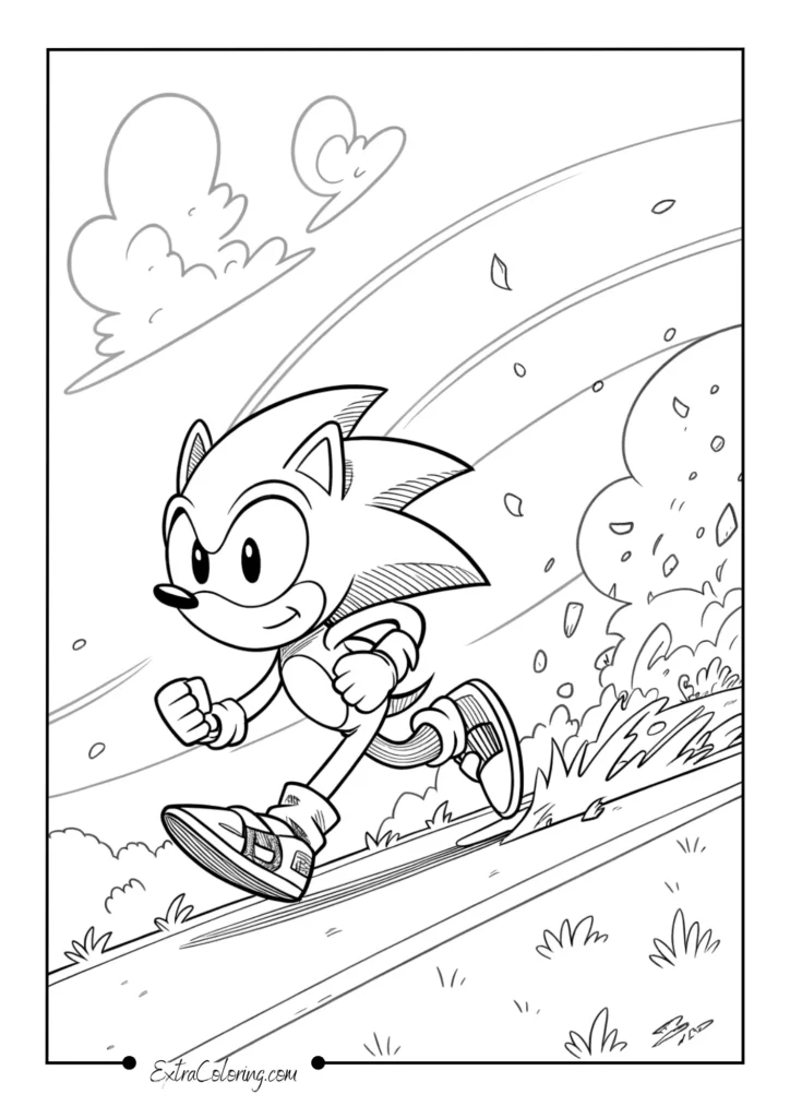 Sonic Skidding to a Stop