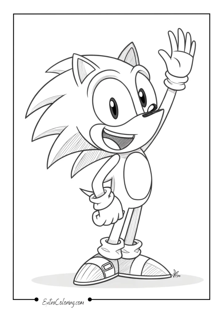 Sonic Waving Hello
