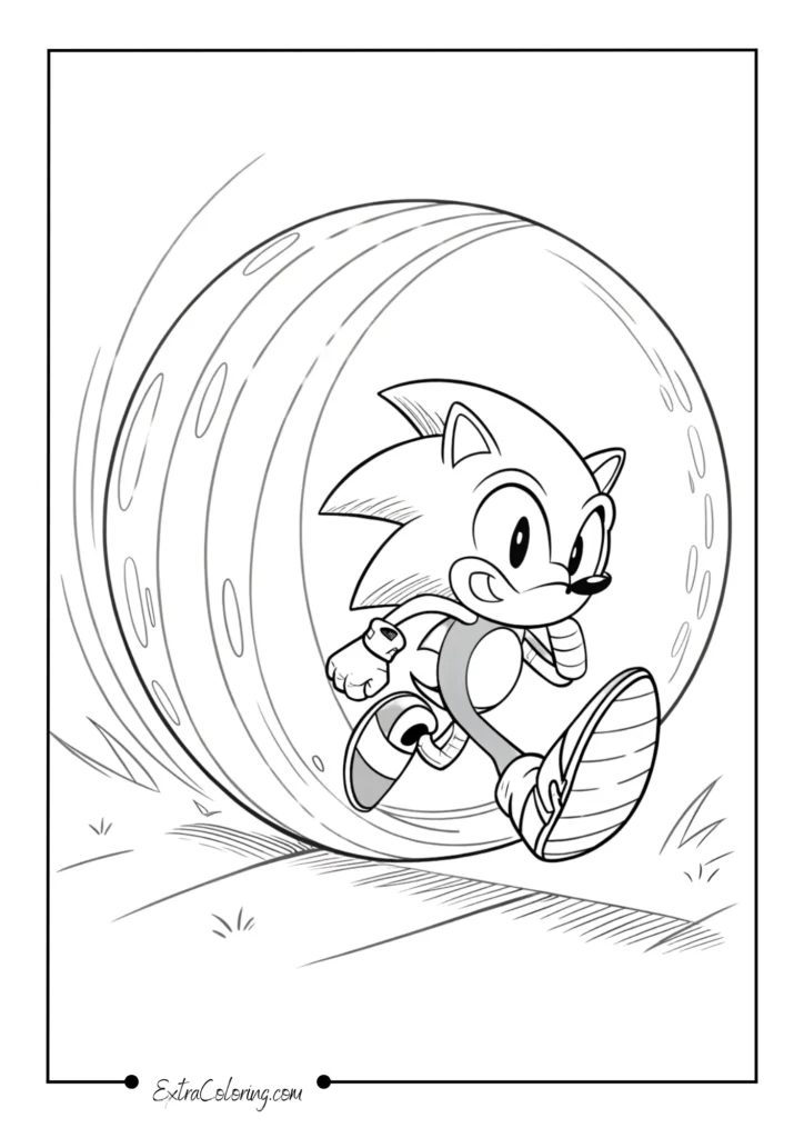 Spin Dash Sonic