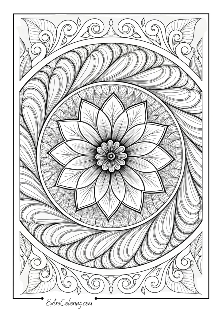 Spiral Bloom Mandala