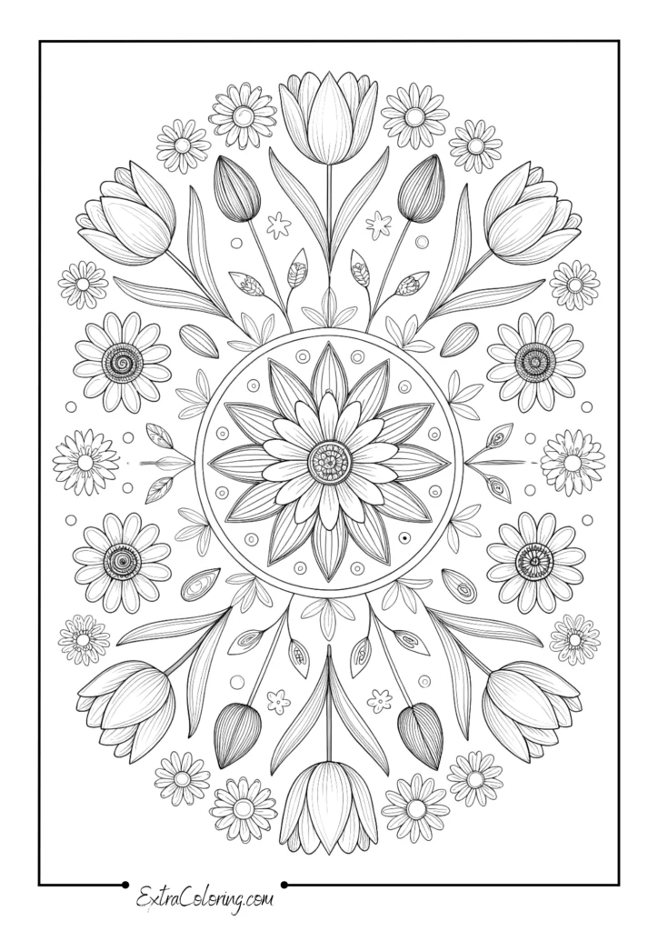 Spring Bloom Mandala