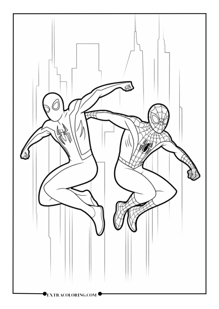 Team-Up of Miles Morales and Peter Parker