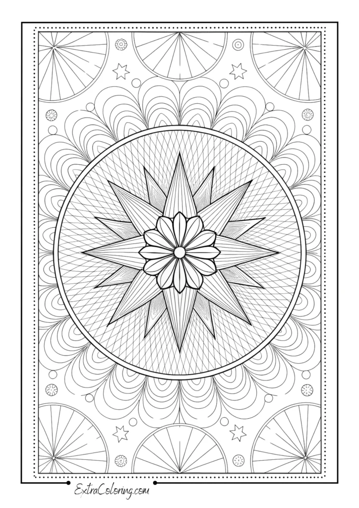 Timeless Starburst Mandala