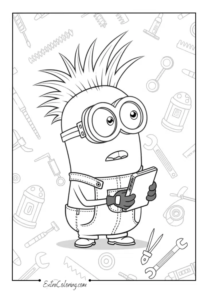 Wild-Haired Minion with Tools