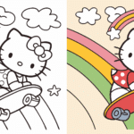 Hello Kitty Coloring Pages
