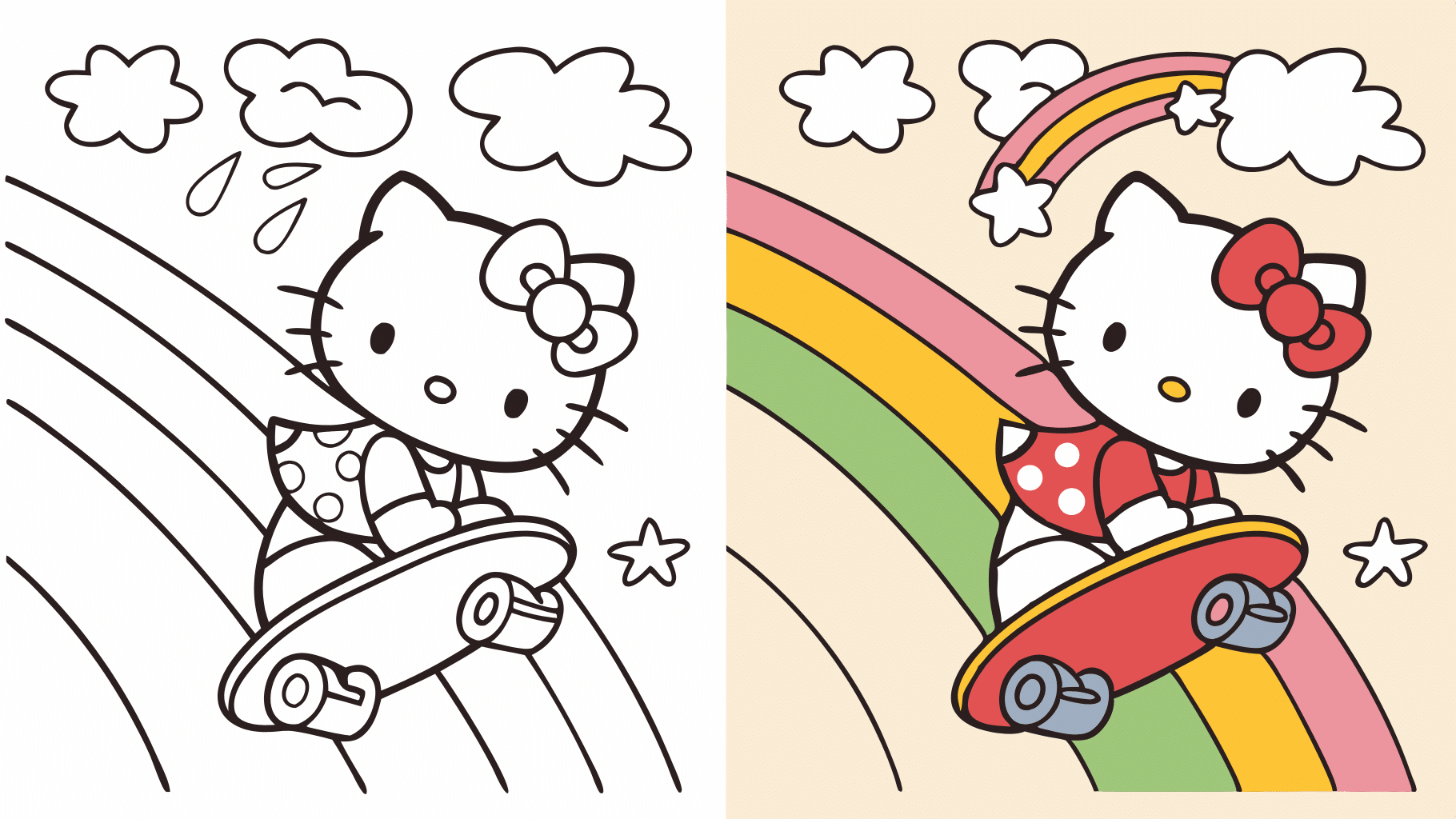 Hello Kitty Coloring Pages