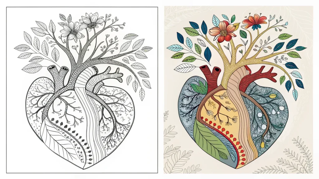 Heart Coloring Pages