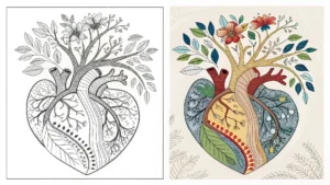 Heart Coloring Pages