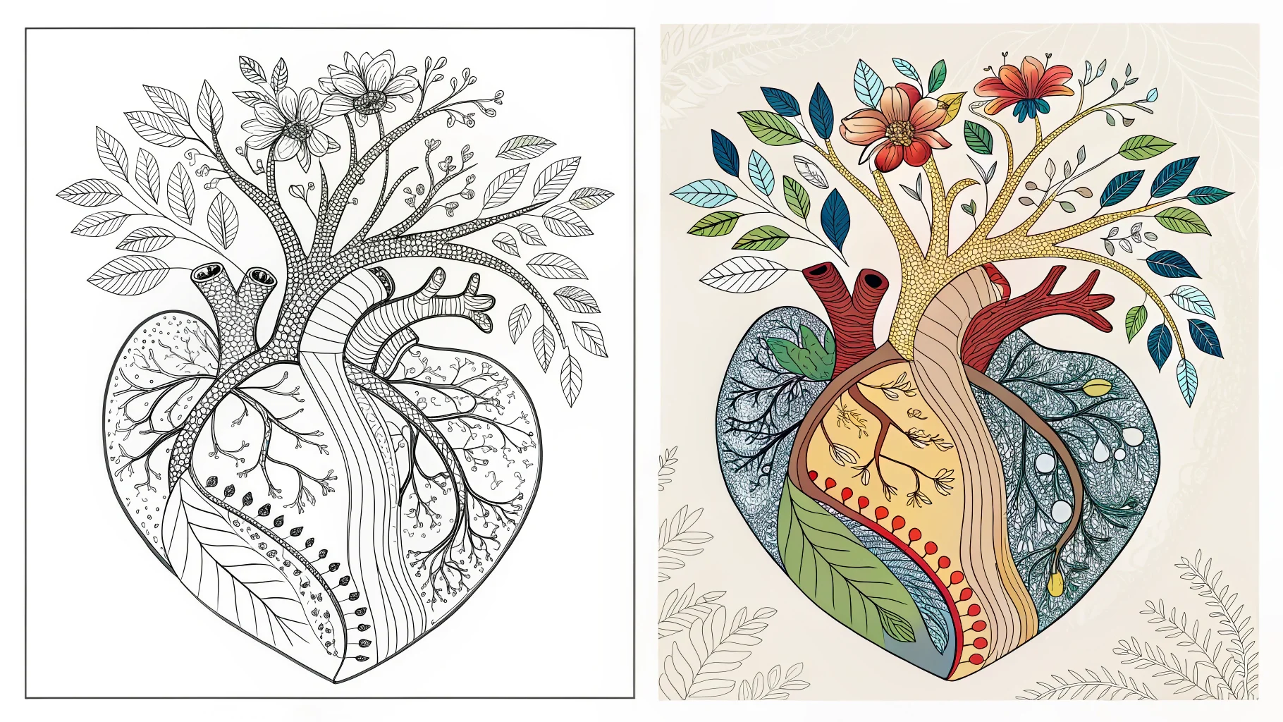 Heart Coloring Pages