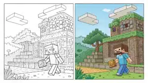 Minecraft Coloring pages