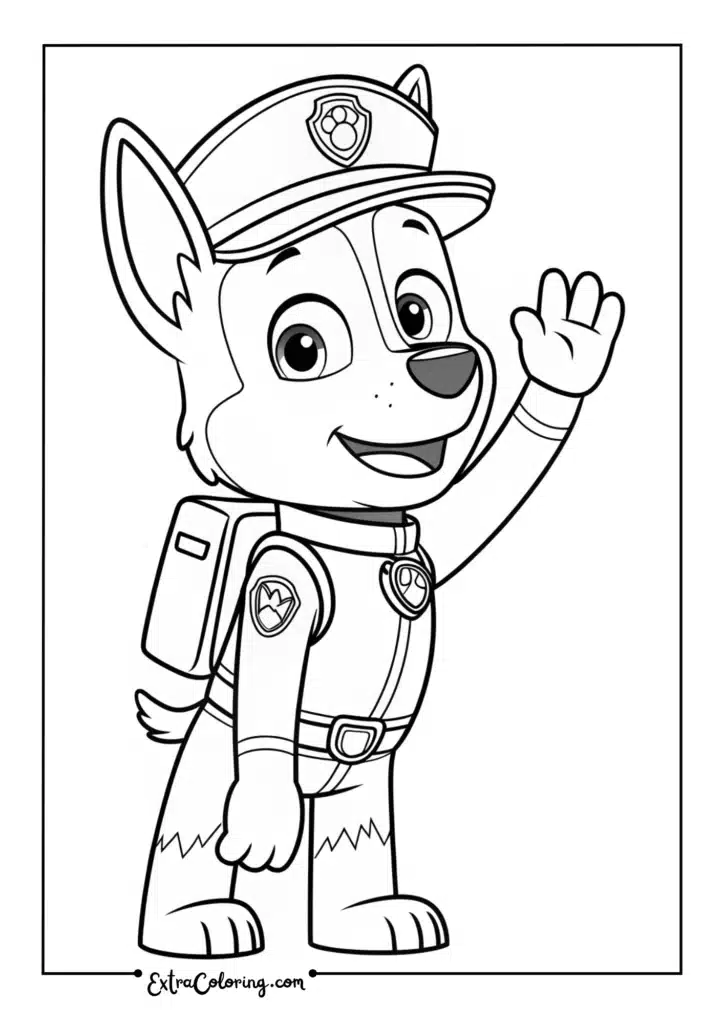 Chase Waving Hello