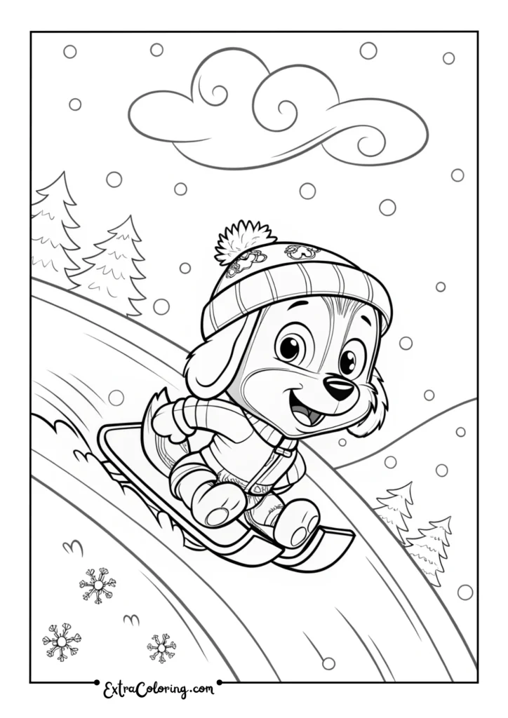 Everest Sliding on Snow