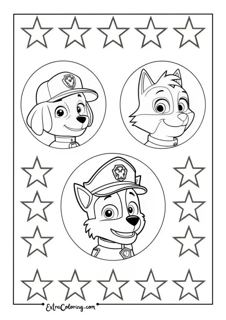Paw Patrol Face Icons
