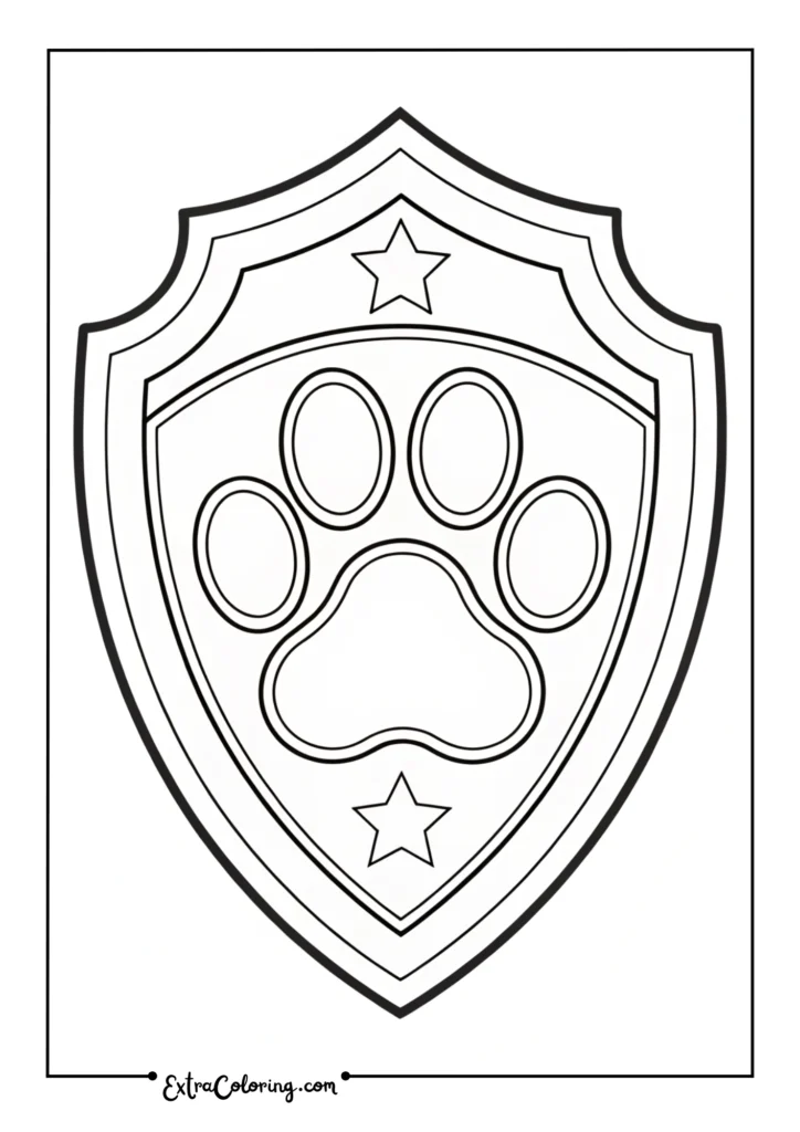Simple Paw Patrol Badge